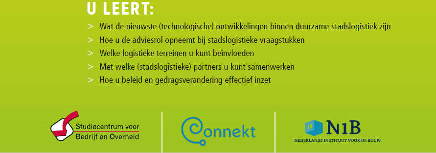 5-daagse opleiding Duurzame Stadslogistiek 1