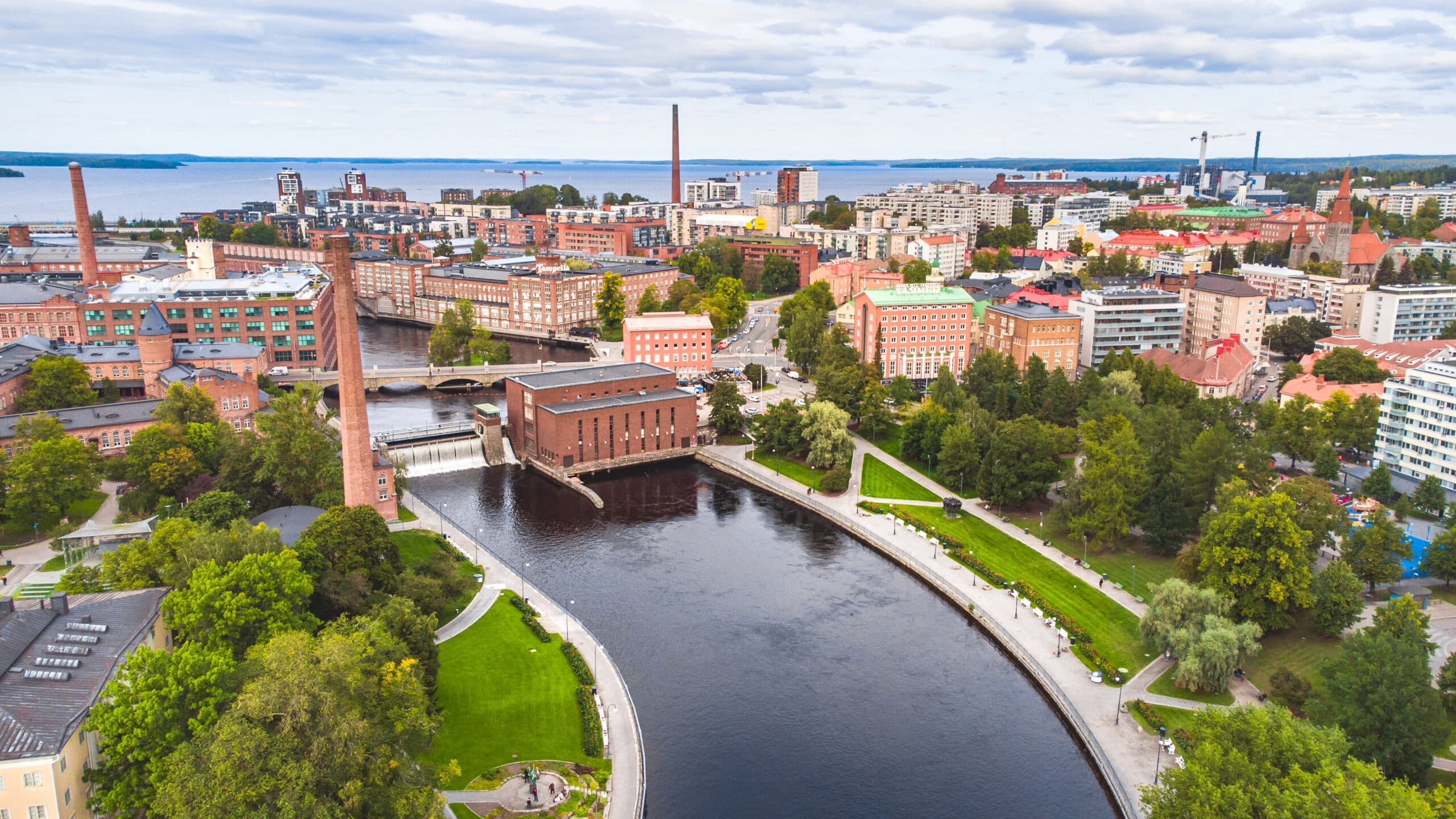 Tampere_Tammerkoski_drone_view_summer_2021_Laura_Vanzo Visit Tampere