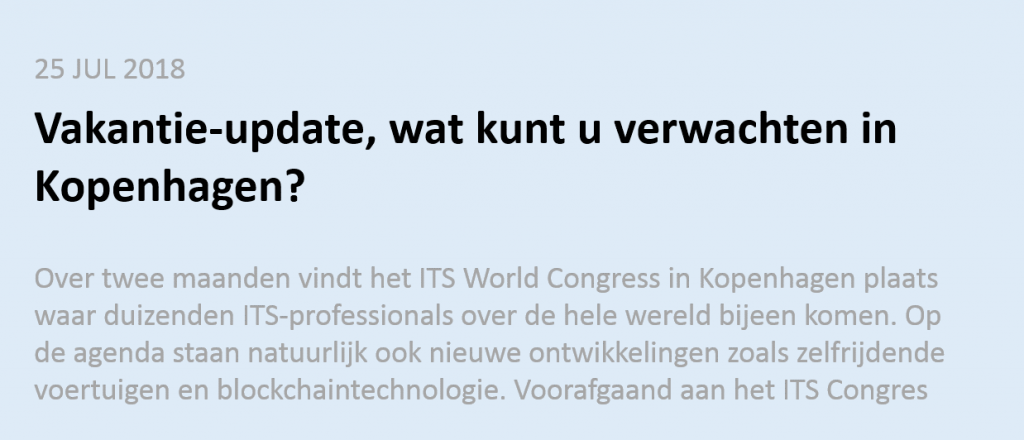 Connekt at the ITS World Congress 4